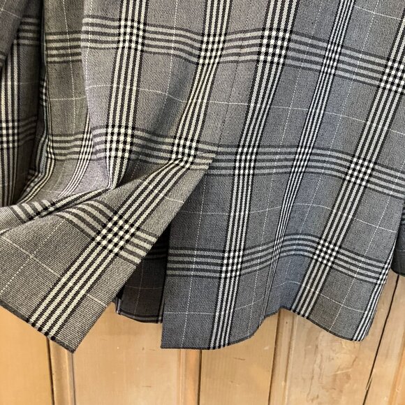 Madewell Womens Caldwell Plaid Double-Breasted Blazer Jacket Small Black FA EXC - Picture 11 of 12